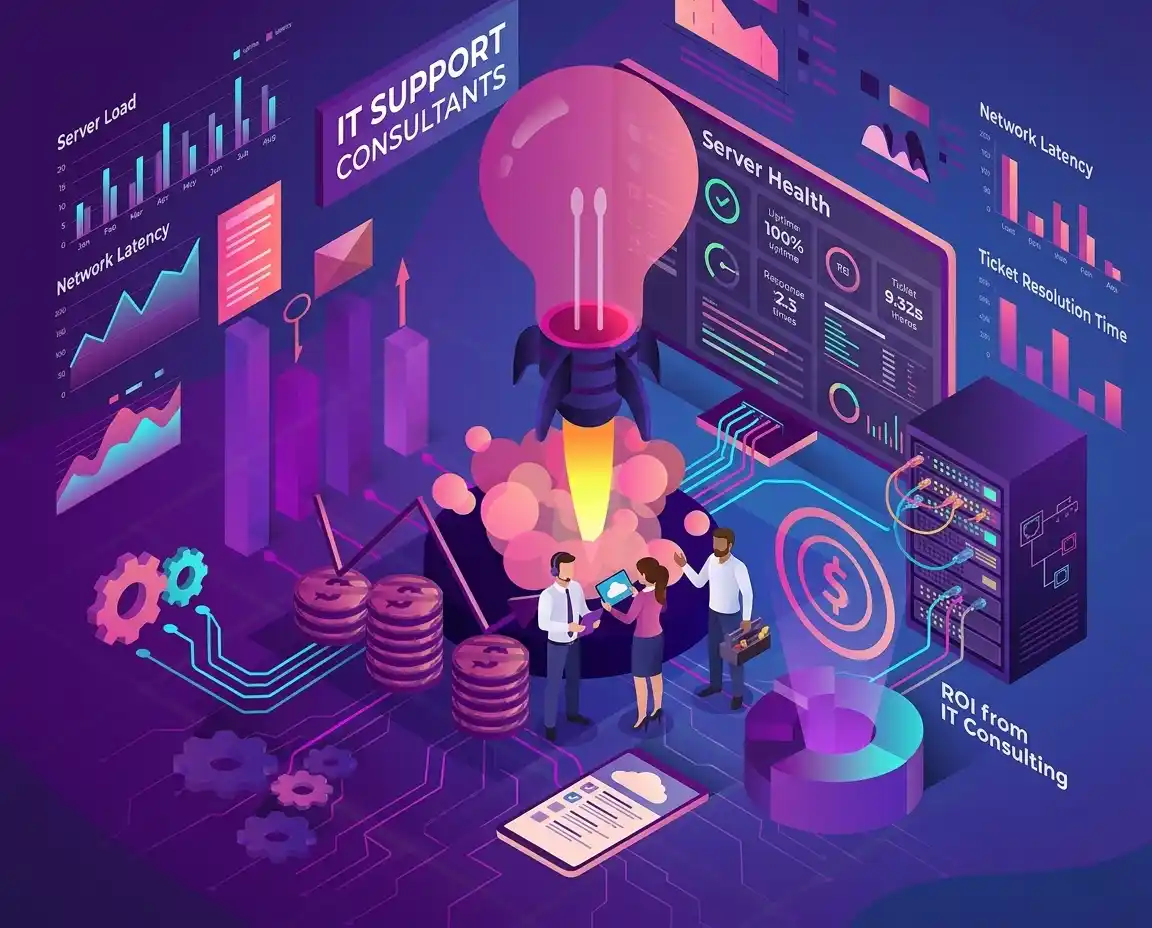 IT consultancy metrics: server load, network latency, ticket resolution time, ROI – TechFirst Lanarkshire